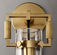 Load image into Gallery viewer, Everett Machinist Glass Cylinder Sconce 12"