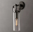 Load image into Gallery viewer, Everett Machinist Glass Cylinder Sconce 12"