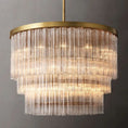 Load image into Gallery viewer, Fielo 3-Tier Round Chandelier 48”