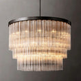 Load image into Gallery viewer, Fielo 3-Tier Round Chandelier 48”
