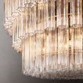 Load image into Gallery viewer, Fielo 3-Tier Round Chandelier 48”