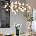 Load image into Gallery viewer, Flower Bloom Branch Brass Chandelier
