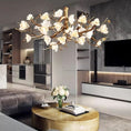 Load image into Gallery viewer, Flower Bloom Branch Brass Chandelier