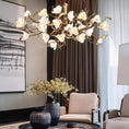 Load image into Gallery viewer, Flower Bloom Branch Brass Chandelier