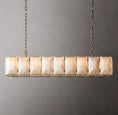 Load image into Gallery viewer, Harlynn Calcite Rectangular Chandelier 62"