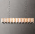 Load image into Gallery viewer, Harlynn Calcite Rectangular Chandelier 74"
