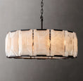 Load image into Gallery viewer, Harlynn Calcite Round Chandelier 31"