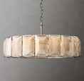 Load image into Gallery viewer, Harlynn Calcite Round Chandelier 43"
