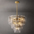 Gallery viewerに画像を読み込む, Ladonna Clear Glass Tiered Round Chandelier 36"