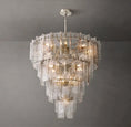 Gallery viewerに画像を読み込む, Ladonna Clear Glass Tiered Round Chandelier 47"