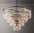 Load image into Gallery viewer, Magnus Tiered Round Chandelier 48"