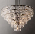 Load image into Gallery viewer, Magnus Tiered Round Chandelier 60"