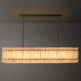 Load image into Gallery viewer, Murano Alabaster Linear Chandelier 54"