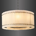 Load image into Gallery viewer, Murano Alabaster Round Chandelier 37"