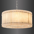 Load image into Gallery viewer, Murano Alabaster Round Chandelier 37"