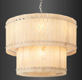 Load image into Gallery viewer, Murano Alabaster Round Tiered Chandelier 37"