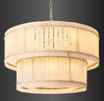 Load image into Gallery viewer, Murano Alabaster Round Tiered Chandelier 48"