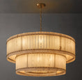 Load image into Gallery viewer, Murano Alabaster Round Tiered Chandelier 60"