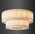 Load image into Gallery viewer, Murano Alabaster Round Tiered Chandelier 60"