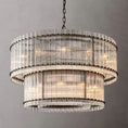 Load image into Gallery viewer, Murano Two-Tier Round Chandelier 48"
