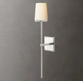 Load image into Gallery viewer, Pailloux Fabric Shade Torch Sconce