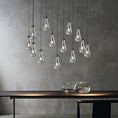 Load image into Gallery viewer, Raindrop Rectangular Chandelier 54"