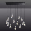 Load image into Gallery viewer, Raindrop Rectangular Chandelier 54"