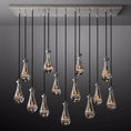 Load image into Gallery viewer, Raindrop Rectangular Chandelier 54"