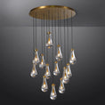 Load image into Gallery viewer, Raindrop Round Chandelier 36''