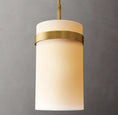 Load image into Gallery viewer, Raquelle Milk Glass Pendant 12"