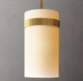 Load image into Gallery viewer, Raquelle Milk Glass Pendant 8"