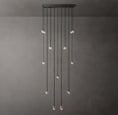 Load image into Gallery viewer, Rose Pearl Rectangular Chandelier 54"