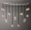 Load image into Gallery viewer, Rose Pearl Rectangular Chandelier 54"