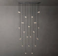Load image into Gallery viewer, Rose Pearl Rectangular Chandelier 72"