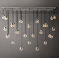 Load image into Gallery viewer, Rose Pearl Rectangular Chandelier 72"