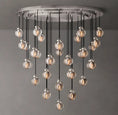 Load image into Gallery viewer, Rose Pearl Round Chandelier 48"