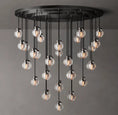 Load image into Gallery viewer, Rose Pearl Round Chandelier 48"
