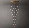 Load image into Gallery viewer, Rose Pearl Round Chandelier 60"