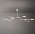 Load image into Gallery viewer, Roussel 8-Light Mobile Etched Rod Chandelier