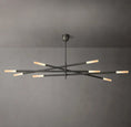 Load image into Gallery viewer, Roussel 8-Light Mobile Etched Rod Chandelier