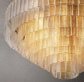 Load image into Gallery viewer, Serena Clear Glass Round Chandelier 52"
