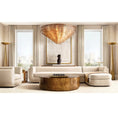 Load image into Gallery viewer, Serena Smoke Glass Round Chandelier 41"