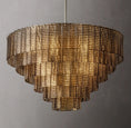 Load image into Gallery viewer, Serena Smoke Glass Round Chandelier 41"