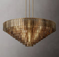 Load image into Gallery viewer, Serena Smoke Glass Round Chandelier 65"