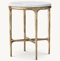 Load image into Gallery viewer, Thadeus Marble Round Side Table For living Room
