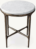 Load image into Gallery viewer, Thadeus Marble Round Side Table For living Room