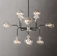 Load image into Gallery viewer, Urban Bistro Globe Clear Glass Chandelier 42"