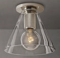 Load image into Gallery viewer, Utilitarian Funnel Shade Flushmount