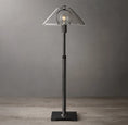 Load image into Gallery viewer, Utilitarian Glass Shade Table Lamp
