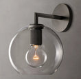 Load image into Gallery viewer, Utilitarian Globe Shade Sconce